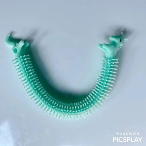 Funny Nairobi Orn Rib Worm Nrelucket Fidget Toys,Corde Commandée,Tpr,Anti-Souligné,String Toys,Through Instituts,Mm,Tsm Vent Toy,1pc - Type 1pcs Unicorn Green