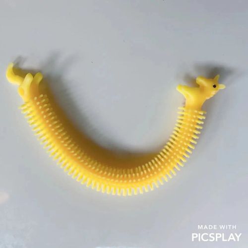 Funny Nairobi Orn Rib Worm Nrelucket Fidget Toys,Corde Commandée,Tpr,Anti-Souligné,String Toys,Through Instituts,Mm,Tsm Vent Toy,1pc - Type 1pcs Unicorn Yellow
