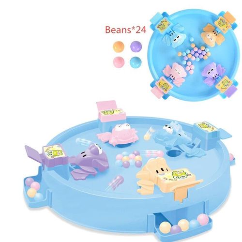 Grenouille Affamée Mange Des Haricots,Jeu De Stratégie Amusant Pour Enfants Et Adultes,Jeu De Société Interactif En Famille,Jouets Anti-Stress - Type Blue (No Box)