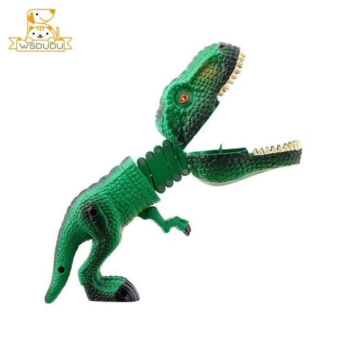 Pince À Ressort Rétractable Pour Enfants,Dinosaure,Requin,D37t-Rex,Manipulateur,Drôle,Farce,Jouet,Cool,Pince À Bouche,Jeu,Cadeau - Type Green