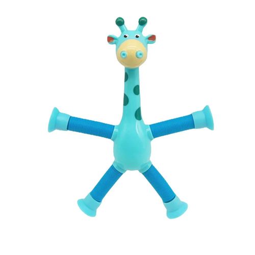 Jouets À Ventouse Pour Enfants,Tubes Pop,Souligné,Instituts,Télescopique,Girafe,Fidget,Soufflet Mentaires Oriel,Anti-Stress,Jouet À Presser - Type Bleu