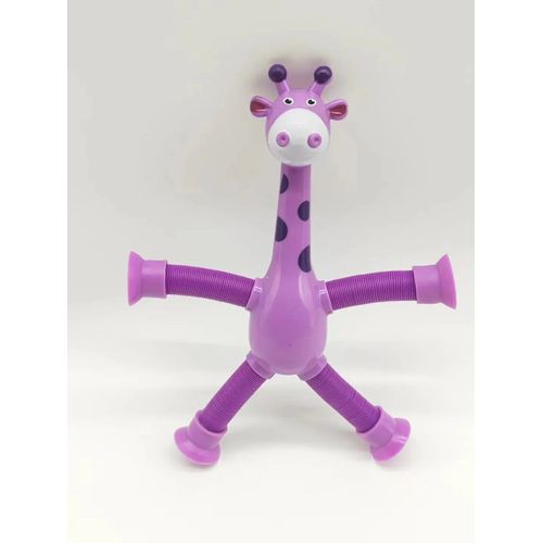 Jouets À Ventouse Pour Enfants,Tubes Pop,Souligné,Instituts,Télescopique,Girafe,Fidget,Soufflet Mentaires Oriel,Anti-Stress,Jouet À Presser - Type Violet