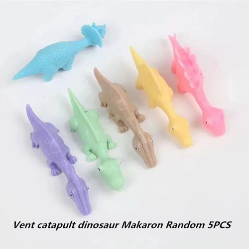 Jouet De Dinosaure Fronde,Créative,Amusant,Délicat,Cible De Décompression,Tpr - Type Catapult Dinosaur5pc