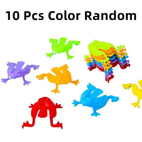 Grenouille Sautante À Pression Amusante Pour Parent Et Enfant,Presse Interactive,Grenouille Dos Diabétique,Jouet Fantaisie,Anti-Souligné,Cadeau De Décompression - Type 10 Pcs