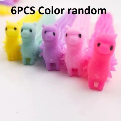 Funny Nairobi Orn Rib Worm Nrelucket Fidget Toys,Corde Commandée,Tpr,Anti-Souligné,String Toys,Through Instituts,Mm,Tsm,Vent Toy,6pcs - Type 6pcs Alpaca