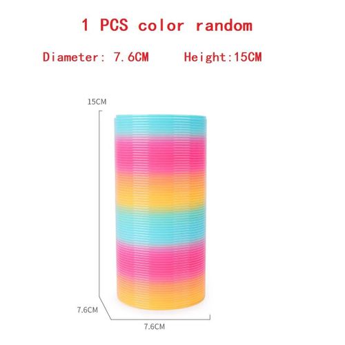 Jeu De Société Anti-Stress Magic Rebond Pour Enfants,Anneau Magique,Arc-En-Ciel De Printemps,Cadeau Créatif Et Amusant,1 Pièce - Type 1pcs