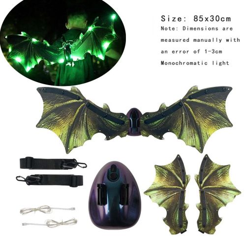 Blague Électrique D'ailes De Battement D'elfe De Papillon Pour Des Enfants,Jouets D'enfants,Filles,Garçons,Enfants,Cadeau Drôle,Halloween,Automatique,Ange,Dinosaure,Aile De Démon - Type B2 Lighting