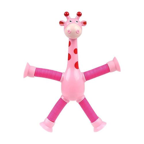 Jouets À Ventouse Télescopique Pour Enfants,Jouet Fidget Girafe,Tubes Extensibles,Anti-Stress,Jouets Mentaires Oriels À Presser,Cadeau Pour Enfants,Instituts Soulignés - Type Pink