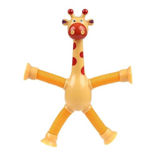 Jouets À Ventouse Télescopique Pour Enfants,Jouet Fidget Girafe,Tubes Extensibles,Anti-Stress,Jouets Mentaires Oriels À Presser,Cadeau Pour Enfants,Instituts Soulignés - Type Yellow