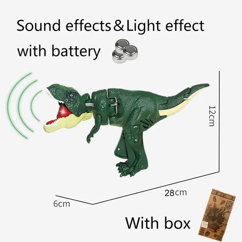 Dinosaure Jouet Pour Enfants,Balançoire À Ressort,Jouet D'interaction Mécanique,Vorannosaure Rex - Type C2charge-28cm-Box