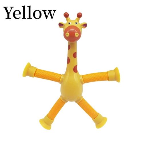 Jouets À Ventouse Pour Enfants,Tubes Pop,Soufflet Mentaires Oriel,Jouets Anti-Stress,Girafe Télescopique,Soufflet Souligné,Instituts,4,1pc - Type Yellow