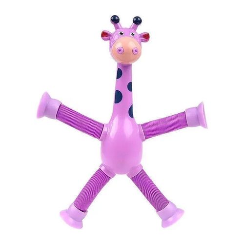 Jouets À Ventouse Pour Enfants,Tubes Pop,Souligné,Instituts,Télescopique,Girafe,Jouet Fidget,Soufflet Mentaires Oriel,Anti-Stress,Presser,Enfant,Garçon,Fille - Type Purple