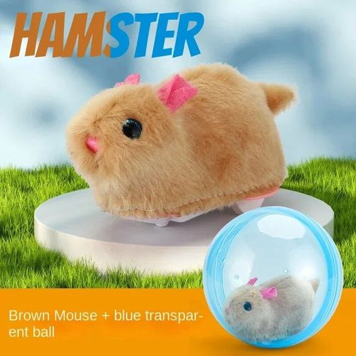 Boule Roulante Électrique Pour Animaux De Compagnie,Machine Électronique Pour Lapin,Hamster,Chien Et Chat,Jouets De Jeu Populaires,Cadeau De Noël Et D'halloween - Type Brown Mouse. Blue