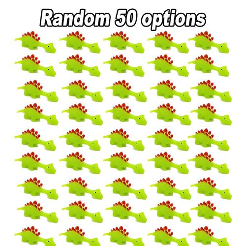 Autocollants Amusants De Décompression De Fronde De Doigt De Dinosaure De Catapulte,Jouets De Puzzle Pour Des Enfants,Accessoires De Cadeaux De Fête D'anniversaire - Type 50pcs
