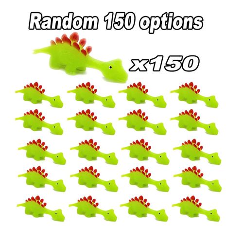 Autocollants Amusants De Décompression De Fronde De Doigt De Dinosaure De Catapulte,Jouets De Puzzle Pour Des Enfants,Accessoires De Cadeaux De Fête D'anniversaire - Type 150pcs