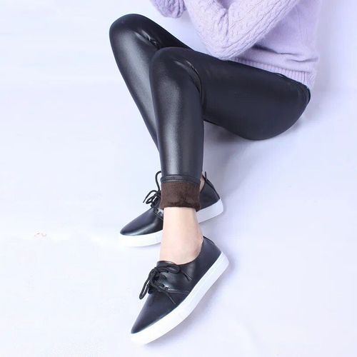 Leggings D'hiver En Similicuir Pour Femmes,Pantalons Skinny,Pantalons Crayon,Haute Élasticité,Chaud,Noël,Grande Taille,5xl,6xl,Thunicef,Fjg