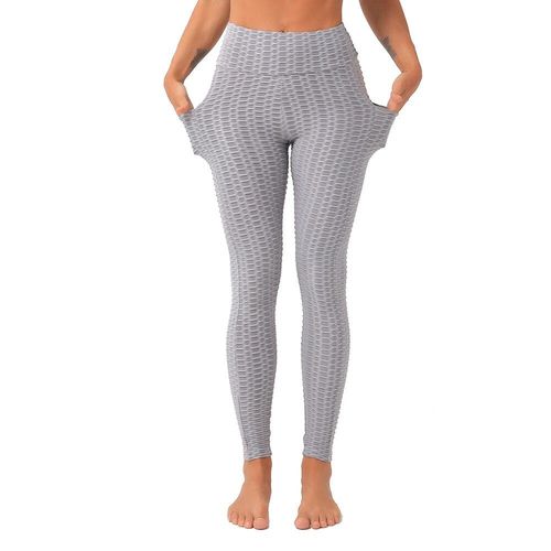 Legging De Sport Sexy Pour Femme,Pantalon De Yoga Anti-Cellulite Avec Poches,Collant D'entraînement Push-Up Pour Fitness Et Gym