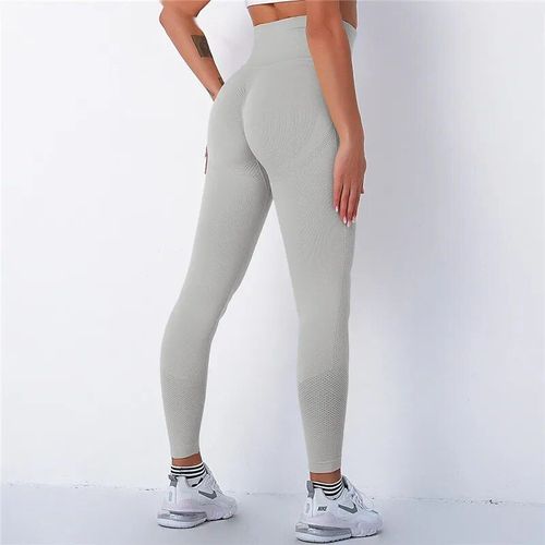 Leggings D'entraînement En Spandex Sans Couture Pour Femmes,Pantalons De Fitness À Bulles,Pantalons Athlétiques,Pantalons D'entraînement Push-Up,Salle De Sport Fjmujer,Taille Haute