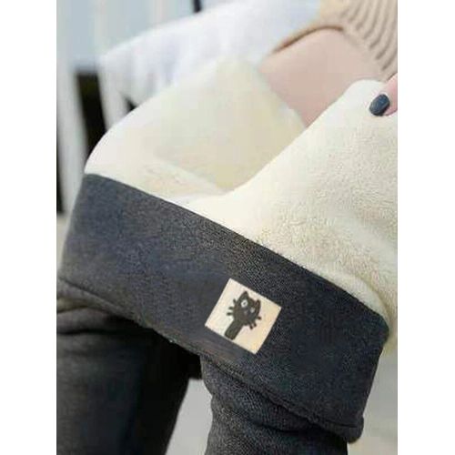 Leggings Doublés De Velours Pour Femmes,Pantalons Thermiques Skinny,Pantalons Chauds,Minces,Taille Haute,Sourire,Vêtements D'hiver,2021
