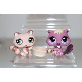 Petshop Duo N° 1409 Et 1410 - Raton Laveur Et Castor