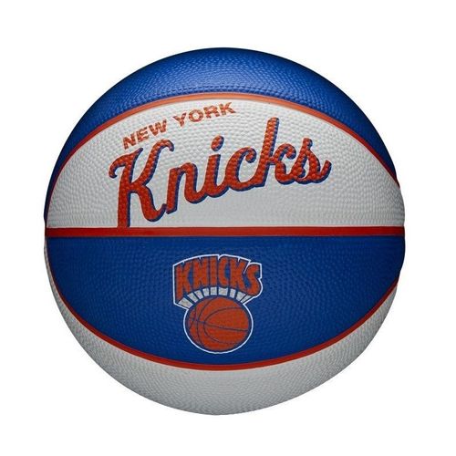 Mini Ballon De Basketball Nba New York Knicks Wilson Team Retro Exterieur