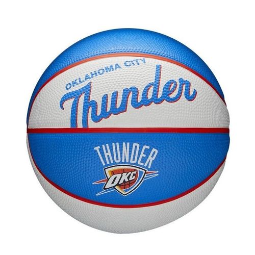 Mini Ballon De Basketball Nba Oklahoma City Thunder Wilson Team Retro Exterieur