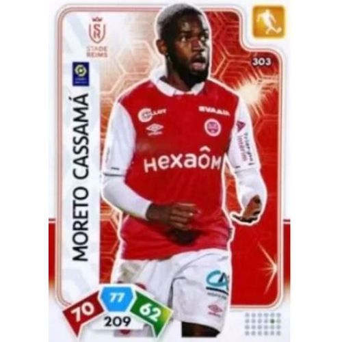 303 Moreto Cassama - Stade De Reims - Panini Adrenalyn Xl Ligue 1 - 2020-2021 Carte Football