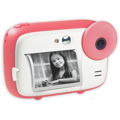 Appareil photo Compact AgfaPhoto Realikids Instant Cam Blanc compact avec imprimante photo instantanée - 5.0 MP / 15.0 MP (interpolé) - 1080p - rose
