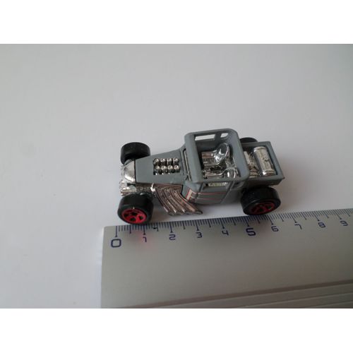 Dragster Modele Gris Pick Up Jantes Rouges