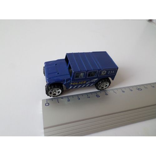 Voiture Tout Terrain Police Modele Bleu 035