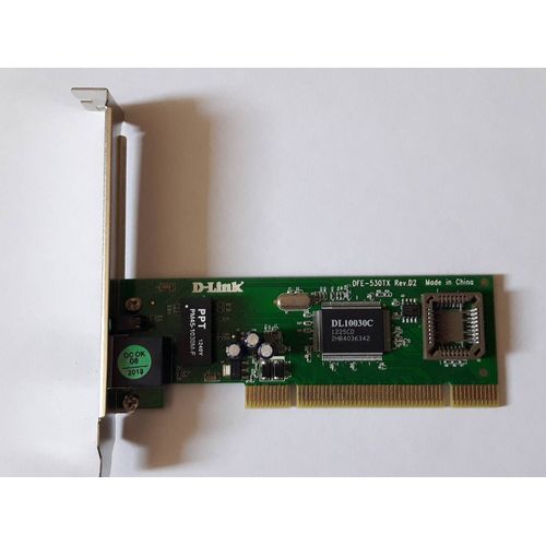 Carte réseau D-Link DFE-530TX Rev.D2 Etherlink 10/100Mbps Ethernet PCI RJ45