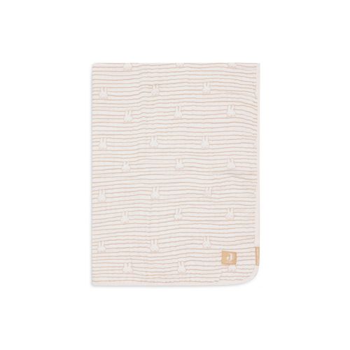 Couverture Bébé Gaze De Coton 75x100 Cm Miffy Stripe Biscuit - Jollein