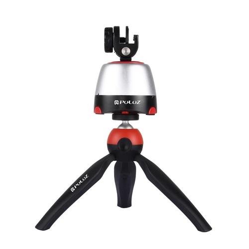 Ensemble complet Rouge - tête panoramique électronique à Rotation de 360 degrés, avec télécommande, support de trépied et pince de téléphone pour Smartphones, GoPro, DSLR