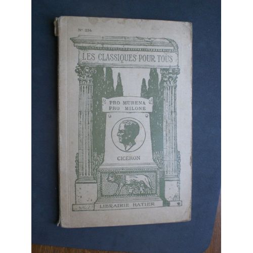 Extrait Des Latins Cicéron Par Ch. Georgin 1941