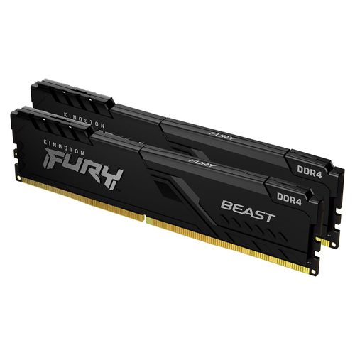 Kingston FURY Beast - DDR4 - kit - 64 Go: 2 x 32 Go - DIMM 288 broches - 3600 MHz / PC4-28800 - CL18 - 1.35 V - mémoire sans tampon - non ECC - noir