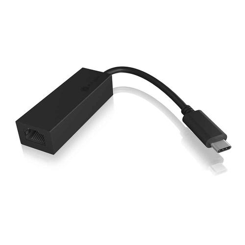 Kab Adapter Icy Box Usb-c (st) Gigabit Ethernet Lan (bu) Black