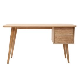 Bureau Design Chêne L140 Cm Fifties