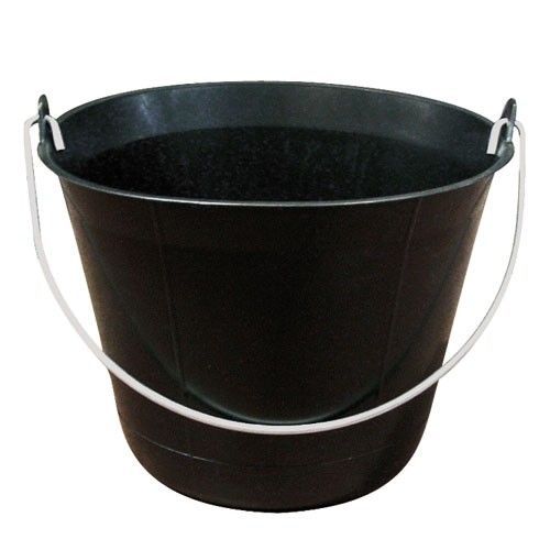Seau maçon - plastique - noir - 11 L