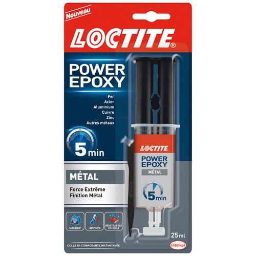 Colle power epoxy métal - aspect métal - 25 mL