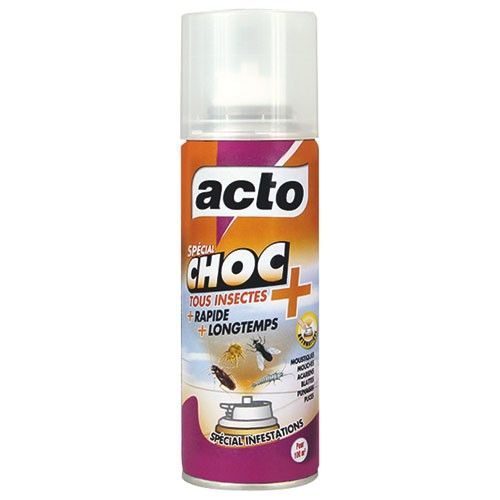 Insecticide aérosol choc tous insectes - 100 m³