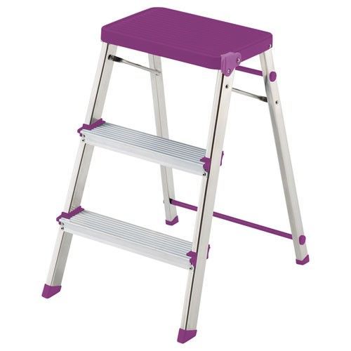 Escabeau marche pied 3 marches MT3001 - mauve