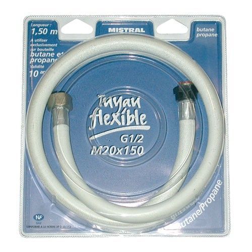 Tuyau gaz butane propane à visser - 1.5 m