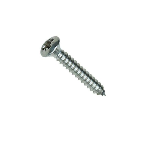 Vis tôle à tête fraisée bombée - Pozi - acier zingué - 3.94x19 mm
