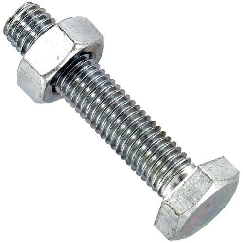 Boulons hexagonaux - acier zingué - 6 x 60 mm - lot de 8