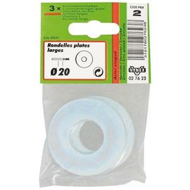 Rondelle large D : 20mm - lot de 3