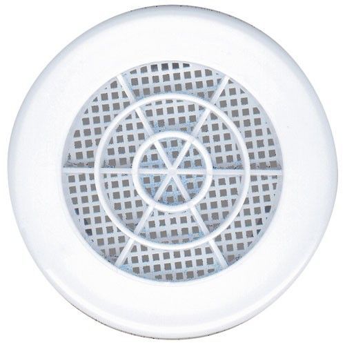 Grille concentrique à clipser D : 80/90mm 9cm² - blanc