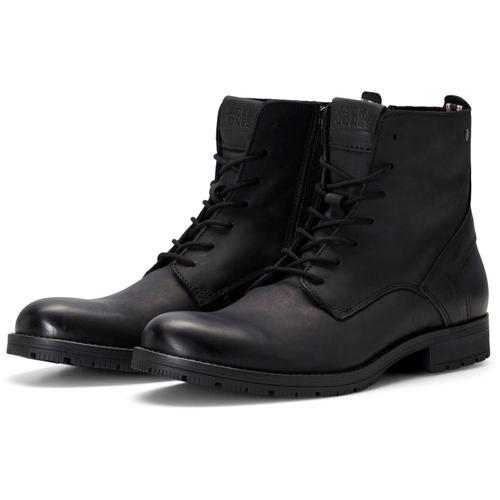 Jack And Jones Bottes En Cuir Bottines Chaussures Hommes Taille 46 Couleur Anthracite