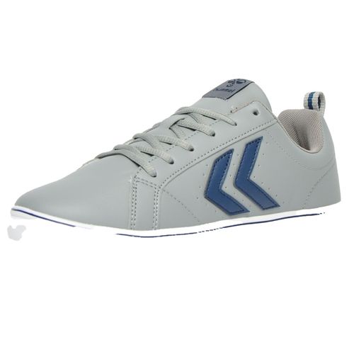 Hummel Mainz Super Baskets Basses De Ville A Lacets Chaussures Couleur Gris/bleu