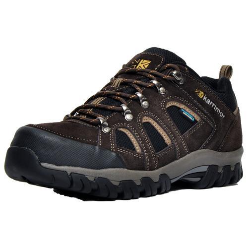 Karrimor Premium Bodmin Chaussures De Marche Basses Randonné Imperméables Couleur Marron Foncé