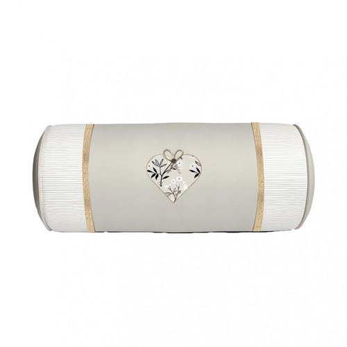 Coussin Polochon En Coton 20x50 Cm Aimee, Par Soleil D'ocre